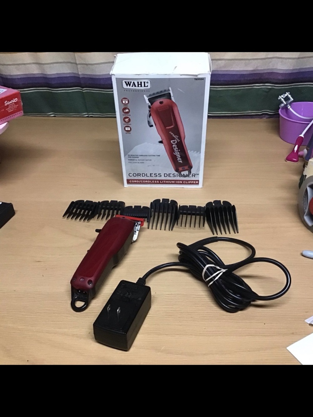 Wahl Professional Cordless Designer Clipper #8591 – 90 Minute Run Time